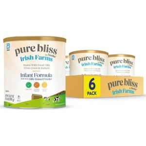 imagePure Bliss Irish Farms EasytoDigest Baby Formula Infant Formula 012 Months 247oz Can Pack of 61482