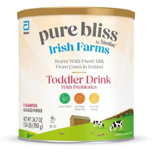 imagePure Bliss by Similac Irish Farms Toddler Drink Easy to Digest NonGMO Powder 247oz Can Pack of 6247