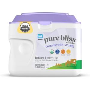 imagePure Bliss by Similac Organic with A2 Milk Infant Formula Easy to Digest USDACertified Organic Powder 206oz Tub206
