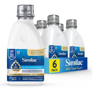 imageSimilac 360 Total Care Infant Formula Has 5 HMO Prebiotics Our Closest Prebiotic Blend to Breast Milk NonGMO Baby Formula Ready to Feed 32floz Bottle Pack of 632oz btl 6 Count