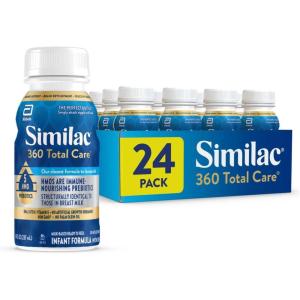 imageSimilac 360 Total Care Infant Formula Has 5 HMO Prebiotics Our Closest Prebiotic Blend to Breast Milk NonGMO Baby Formula Ready to Feed 32floz Bottle Pack of 68oz btl 24 Count
