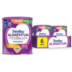 imageSimilac Alimentum with 2FL HMO Hypoallergenic Infant Formula for Food Allergies and Colic Due to Protein Sensitivity ReadytoFeed Baby Formula 8floz Bottle Pack of 24121oz 6 Count