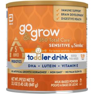 imageSimilac Go ampamp Grow 360 Total Care Sensitive by Similac Toddler Nutritional Drink With 5 HMOsPowder233oz Can1 Count