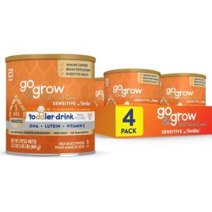 imageSimilac Go ampamp Grow 360 Total Care Sensitive by Similac Toddler Nutritional Drink With 5 HMOsPowder233oz Can4 Count